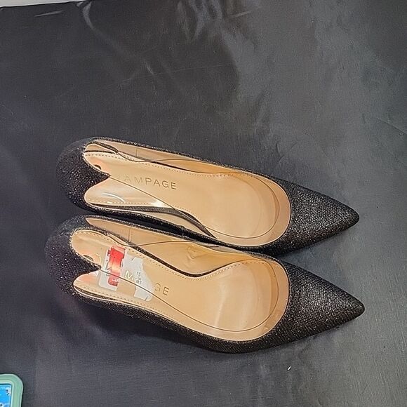 BRAND NEW RAMPAGE POINTED TOE SEQUINS HIGH HEEL STILETTOS WOMEN"S SHOE - Picture 5 of 14